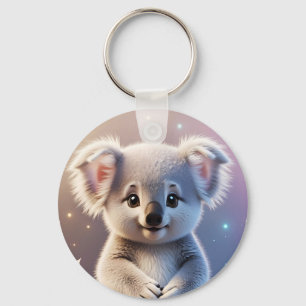 Schattigee kleine Koala Fantasy Dreamy Gradient Sleutelhanger
