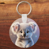 Schattigee kleine Koala Fantasy Dreamy Gradient Sleutelhanger (Achterkant)