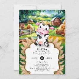 Schattigee Kleine Koe Verjaardag Kaart