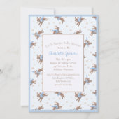 Schattigee kleine konijn Baby shower uitnodiging (Voorkant)