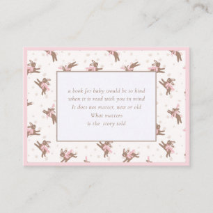 Schattigee kleine konijnenboeken voor Baby Enclosu Informatiekaartje