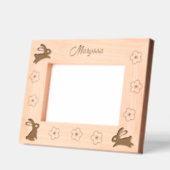 Schattigee kleine konijntjes en bloemen 7x5 gegraveerde lijstjes (Links)