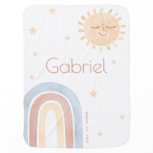 Schattigee kleine lachende zon & regenboog boho Ba