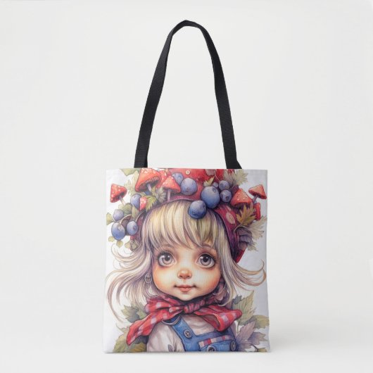 Schattigee kleine land tuin gnoom tote bag (Voorkant)