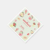 Schattigee Kleine Lieverd op de Weg Baby shower Servet (Hoek)