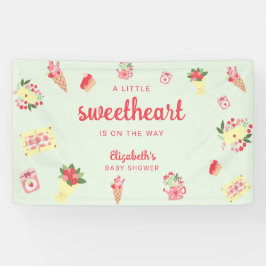 Schattigee Kleine Lieverd op de Weg Baby shower Spandoek