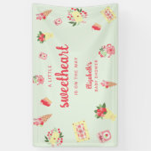 Schattigee Kleine Lieverd op de Weg Baby shower Spandoek (Verticaal)