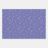Schattigee kleine manen en sterren inpakpapier vel (Voorkant 2)