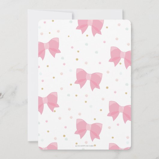 Schattigee kleine Miss ONEderful 1st Birthday Bunn Kaart (Achterkant)