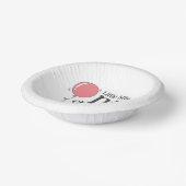 Schattigee kleine Miss Onederful roze ballon Papieren Kommen (Gebogen)