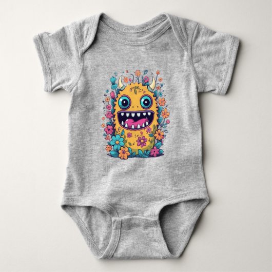 Schattigee kleine monster cadeau ideeën romper (Voorkant)