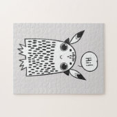 Schattigee kleine monster cartoon legpuzzel (Horizontaal)