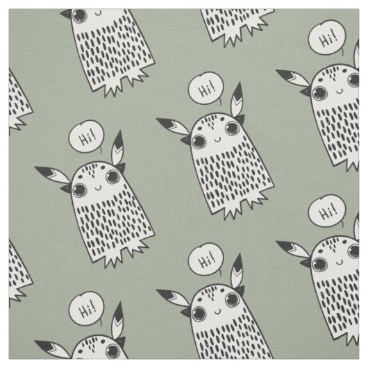 Schattigee kleine monster cartoon stof (Swatch)
