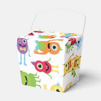 Schattigee Kleine Monsters Party Pattern Favor Box Bedankdoosjes
