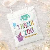 Schattigee kleine monsters verjaardagsfeestje dank bedankzakje (Geknipt)