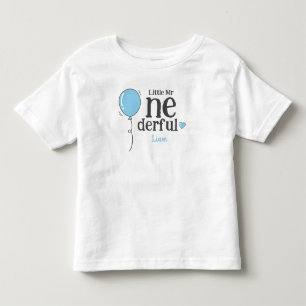 Schattigee kleine Mr. Onederful Eerste Verjaardags Kinder Shirts