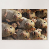 Schattigee kleine muizen legpuzzel (Horizontaal)