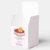 Schattigee kleine nugget kip nugget meisje Baby sh Bedankdoosjes (Geopend)