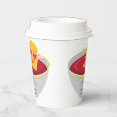 Schattigee kleine nugget kip nugget meisje Baby sh Papieren Bekers (Rechts)