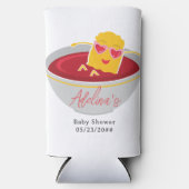 Schattigee kleine nugget kip nugget meisje Baby sh Seltzer Blikjeskoeler (Voorkant)