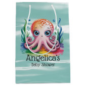 Schattigee kleine octopus onder het Zee Medium Cadeauzakje (Voorkant)