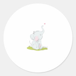 Schattigee kleine olifant Sticker