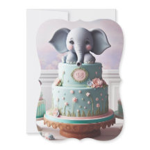 SCHATTIGEE KLEINE OLIFANTEN LAAG CAKE