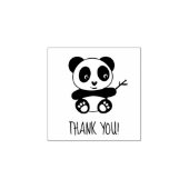 Schattigee kleine panda dank u 1x1 rubberstempel (Afrduk)