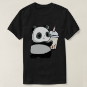 Schattigee kleine panda houdt van boba 1 t-shirt (Design voorkant)
