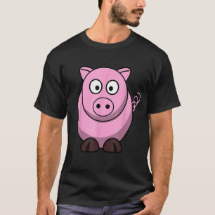 Schattigee Kleine Piggy Sweater! Happy pig cartoon T-shirt
