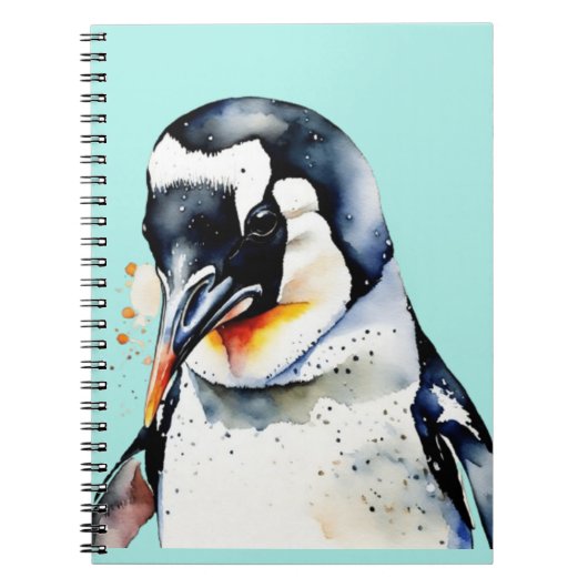 Schattigee kleine pinguïns notitieboek (Voorkant)