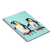 Schattigee kleine pinguïns notitieboek (Rechterzijde)