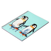 Schattigee kleine pinguïns notitieboek (Linkerzijde)