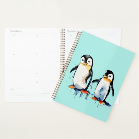 Schattigee kleine pinguïns planner (Display)