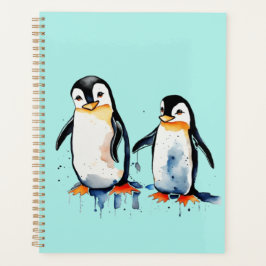 Schattigee kleine pinguïns planner