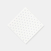 Schattigee kleine polka stippen marineblauw en wit servet (Hoek)