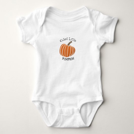 Schattigee kleine pompoen baby shirt (Voorkant)