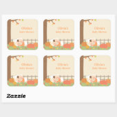 Schattigee kleine pompoen Baby shower Stickers (Vel)