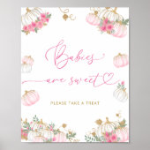 Schattigee kleine pompoen baby's zijn lief poster (Voorkant)