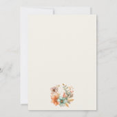 Schattigee kleine pompoen herfst Herfst bloemig Ba Kaart (Achterkant)