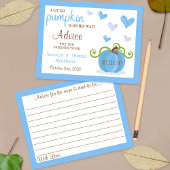 Schattigee kleine pompoen jongens Baby shower advi Briefkaart