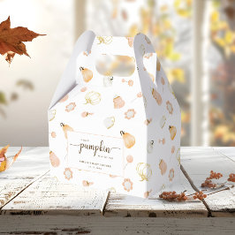 Schattigee kleine pompoen kinderkamer baby meisje  bedankdoosjes