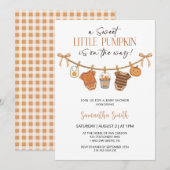 Schattigee kleine pompoen kleding Herfst Baby show Kaart (Voorkant / Achterkant)