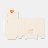 Schattigee kleine pompoen op de weg Baby shower Bedankdoosjes (Uitgevouwen)