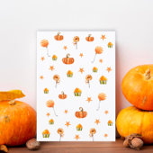 Schattigee kleine pompoen op de weg Baby shower Kaart