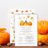 Schattigee kleine pompoen op de weg Baby shower Kaart