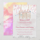 Schattigee kleine prinses eens op een tijd verjaar kaart (Voorkant / Achterkant)