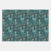 Schattigee Kleine Prinses Tovenaar Kasteeltoren Pa Inpakpapier Vel (Voorkant 3)