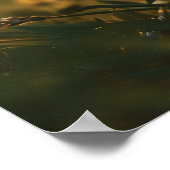 Schattigee kleine puppy achterna een vlinder poster (Hoek)