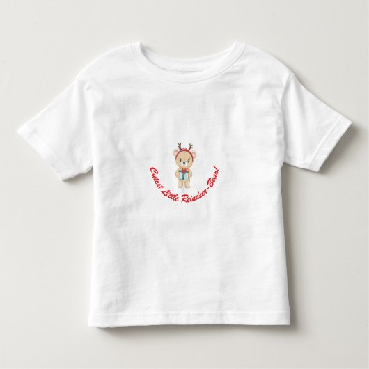 Schattigee kleine rendier Beer T-shirt (Voorkant)